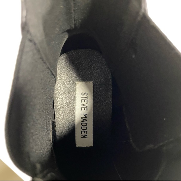 New Steve Madden - Black Chunky Boot - Size 40 (9) - Picture 8 of 9